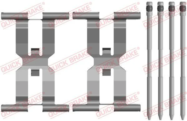 Priedų komplektas, diskinių stabdžių trinkelės QUICK BRAKE 109-0143