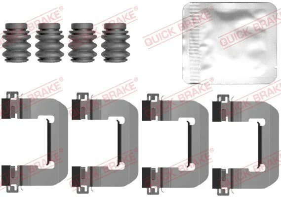 Priedų komplektas, diskinių stabdžių trinkelės QUICK BRAKE 109-0149