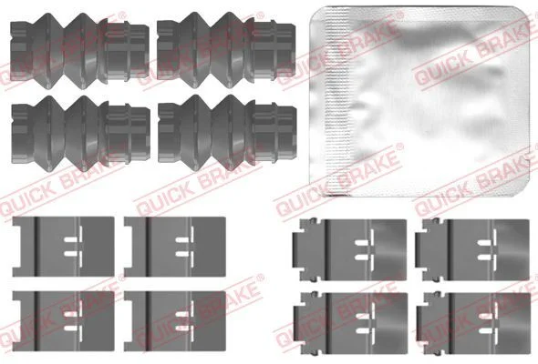 Priedų komplektas, diskinių stabdžių trinkelės QUICK BRAKE 109-0152