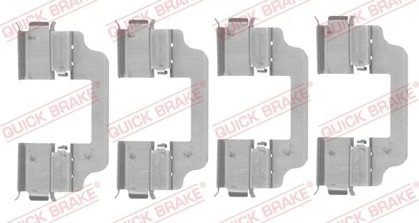 Priedų komplektas, diskinių stabdžių trinkelės QUICK BRAKE 109-0153