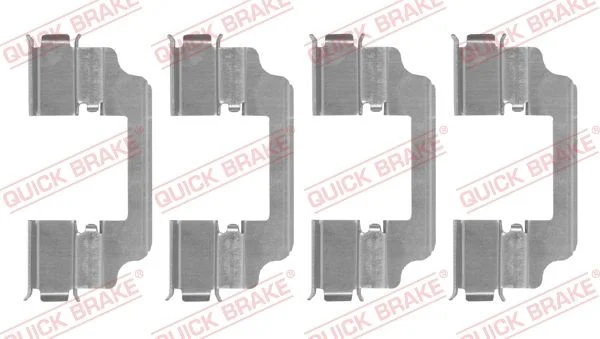 Priedų komplektas, diskinių stabdžių trinkelės QUICK BRAKE 109-0154