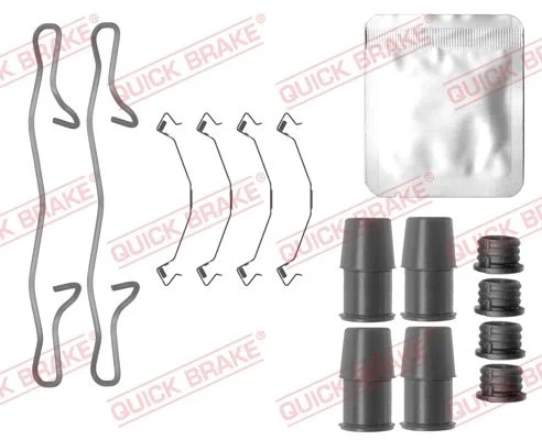 Priedų komplektas, diskinių stabdžių trinkelės QUICK BRAKE 109-0155