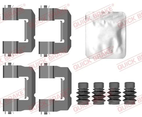 Priedų komplektas, diskinių stabdžių trinkelės QUICK BRAKE 109-0157