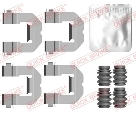 Priedų komplektas, diskinių stabdžių trinkelės QUICK BRAKE 109-0162