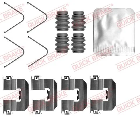 Priedų komplektas, diskinių stabdžių trinkelės QUICK BRAKE 109-0165