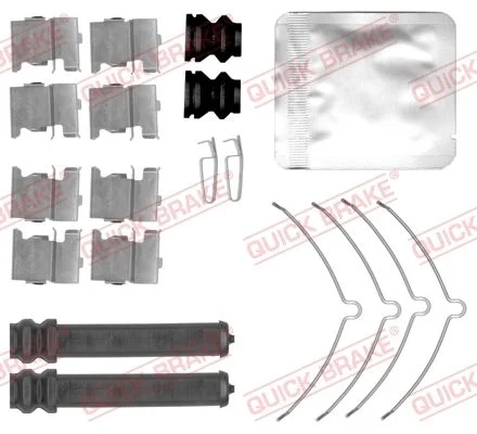Priedų komplektas, diskinių stabdžių trinkelės QUICK BRAKE 109-0169