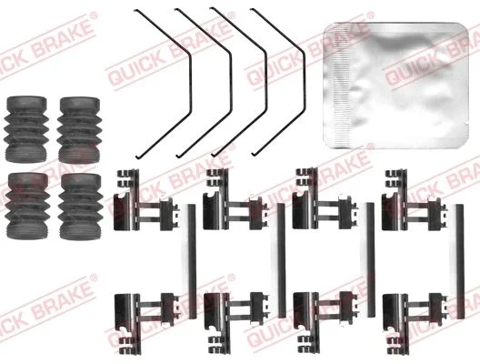Priedų komplektas, diskinių stabdžių trinkelės QUICK BRAKE 109-0170
