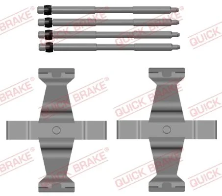 Priedų komplektas, diskinių stabdžių trinkelės QUICK BRAKE 109-0171