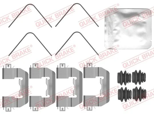 Priedų komplektas, diskinių stabdžių trinkelės QUICK BRAKE 109-0173