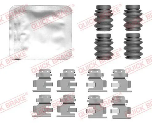 Priedų komplektas, diskinių stabdžių trinkelės QUICK BRAKE 109-0175