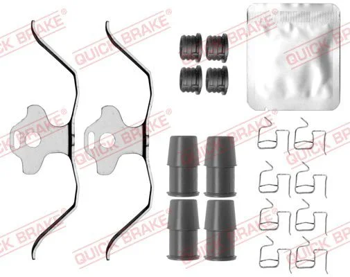 Priedų komplektas, diskinių stabdžių trinkelės QUICK BRAKE 109-0181