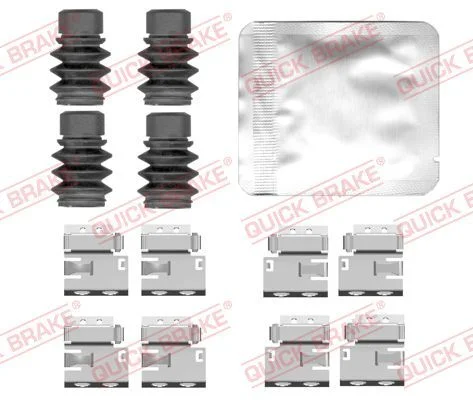 Priedų komplektas, diskinių stabdžių trinkelės QUICK BRAKE 109-0184