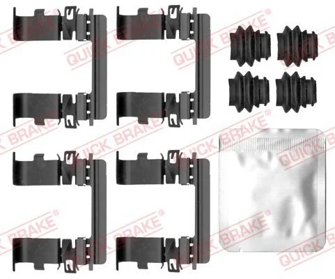 Priedų komplektas, diskinių stabdžių trinkelės QUICK BRAKE 109-0185