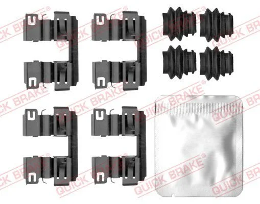 Priedų komplektas, diskinių stabdžių trinkelės QUICK BRAKE 109-0186