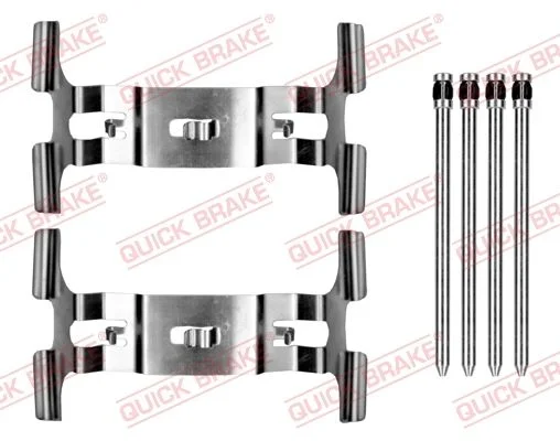 Priedų komplektas, diskinių stabdžių trinkelės QUICK BRAKE 109-0195