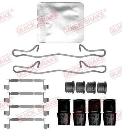 Priedų komplektas, diskinių stabdžių trinkelės quick brake 109-0197