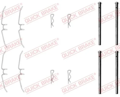 Priedų komplektas, diskinių stabdžių trinkelės QUICK BRAKE 109-0901