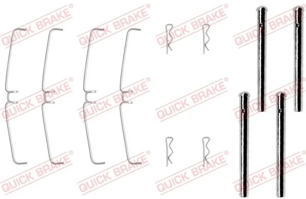 Priedų komplektas, diskinių stabdžių trinkelės QUICK BRAKE 109-0907