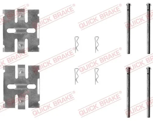 Priedų komplektas, diskinių stabdžių trinkelės QUICK BRAKE 109-0932