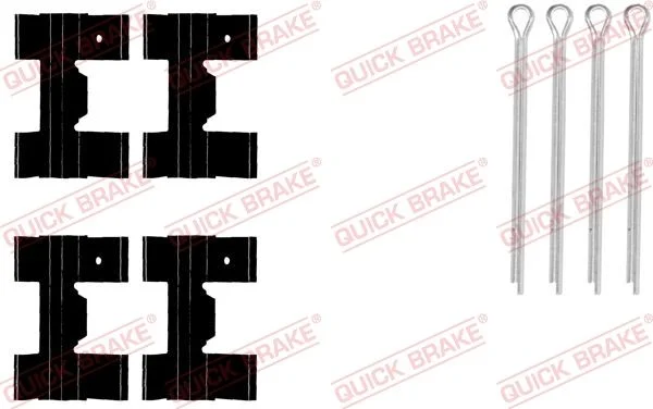 Priedų komplektas, diskinių stabdžių trinkelės QUICK BRAKE 109-0951