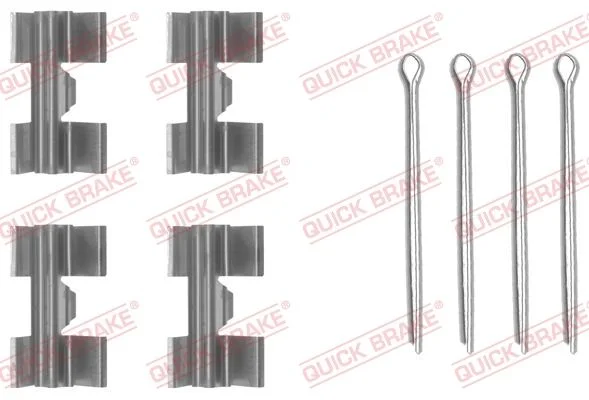 Priedų komplektas, diskinių stabdžių trinkelės QUICK BRAKE 109-0969