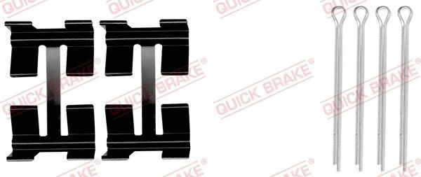 Priedų komplektas, diskinių stabdžių trinkelės QUICK BRAKE 109-0972