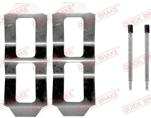 Priedų komplektas, diskinių stabdžių trinkelės QUICK BRAKE 109-0987