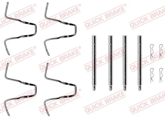Priedų komplektas, diskinių stabdžių trinkelės QUICK BRAKE 109-1005