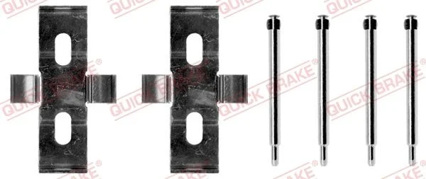 Priedų komplektas, diskinių stabdžių trinkelės QUICK BRAKE 109-1007