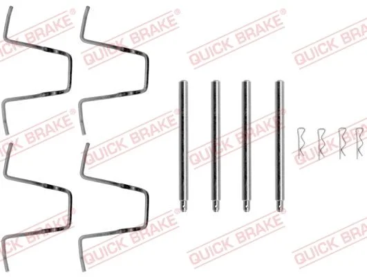 Priedų komplektas, diskinių stabdžių trinkelės QUICK BRAKE 109-1010