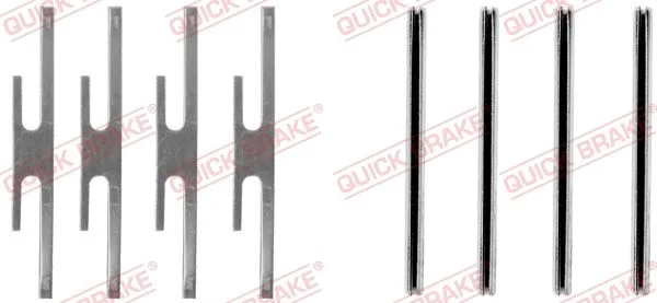Priedų komplektas, diskinių stabdžių trinkelės QUICK BRAKE 109-1012