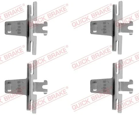 Priedų komplektas, diskinių stabdžių trinkelės QUICK BRAKE 109-1018