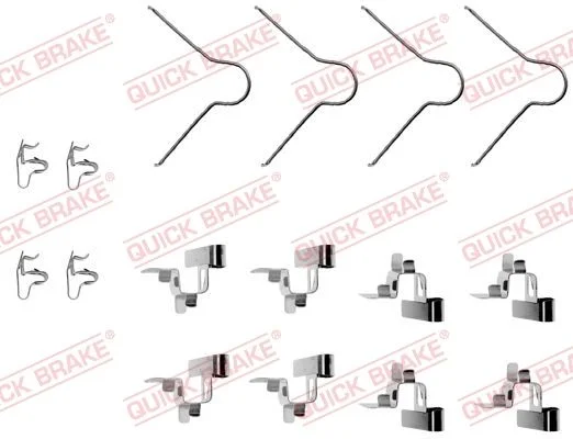 Priedų komplektas, diskinių stabdžių trinkelės QUICK BRAKE 109-1030