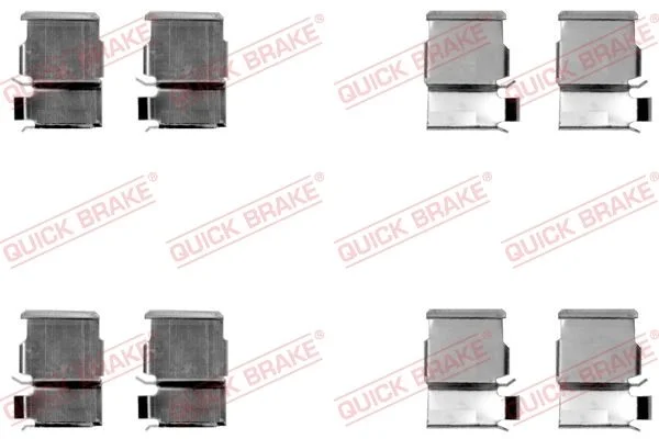 Комплект приладдя, накладка дискового гальма QUICK BRAKE 109-1033