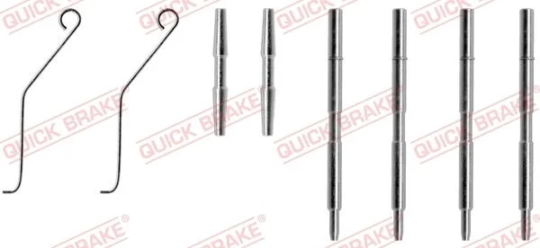 Accessory Kit, disc brake pad QUICK BRAKE 109-1044
