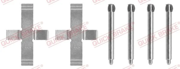Priedų komplektas, diskinių stabdžių trinkelės QUICK BRAKE 109-1046