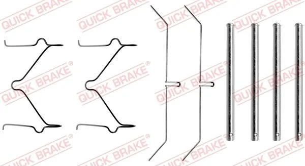Priedų komplektas, diskinių stabdžių trinkelės QUICK BRAKE 109-1050