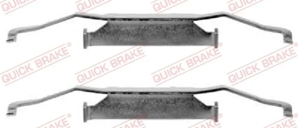 Priedų komplektas, diskinių stabdžių trinkelės QUICK BRAKE 109-1054