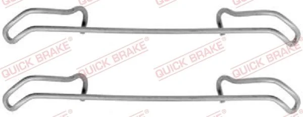 Priedų komplektas, diskinių stabdžių trinkelės QUICK BRAKE 109-1056