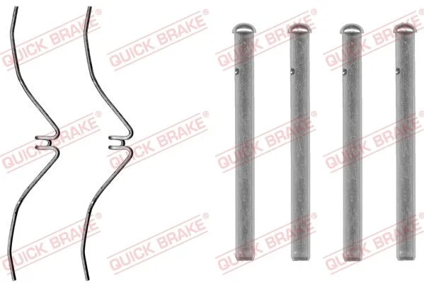 Priedų komplektas, diskinių stabdžių trinkelės QUICK BRAKE 109-1061