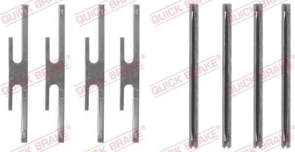 Priedų komplektas, diskinių stabdžių trinkelės QUICK BRAKE 109-1072