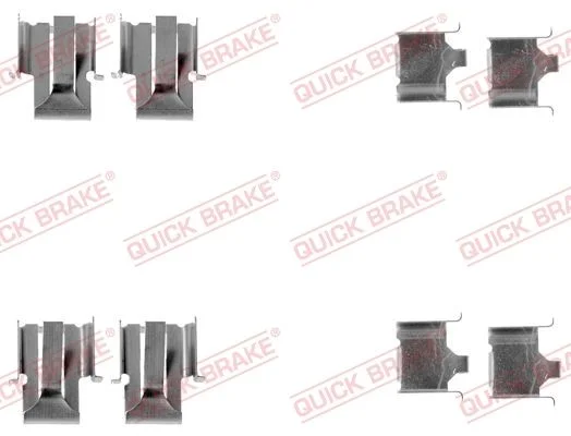 Priedų komplektas, diskinių stabdžių trinkelės QUICK BRAKE 109-1078