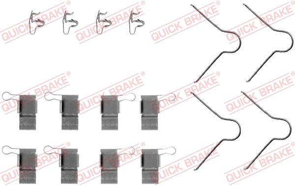 Комплект приладдя, накладка дискового гальма QUICK BRAKE 109-1089