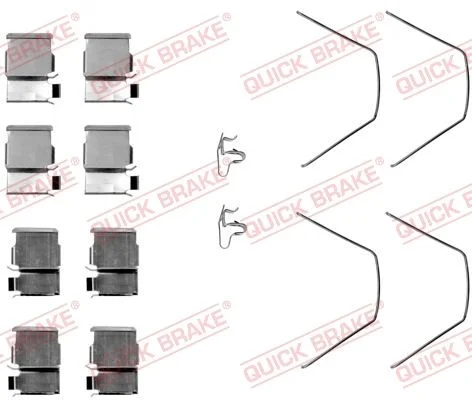 Комплект приладдя, накладка дискового гальма QUICK BRAKE 109-1093