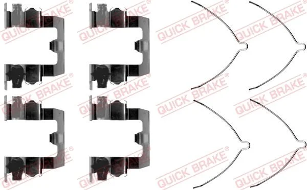 Priedų komplektas, diskinių stabdžių trinkelės QUICK BRAKE 109-1095