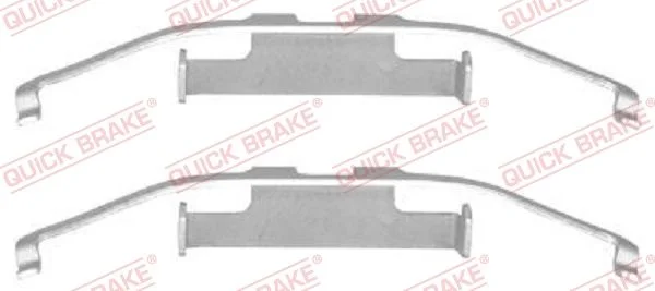 Priedų komplektas, diskinių stabdžių trinkelės QUICK BRAKE 109-1097