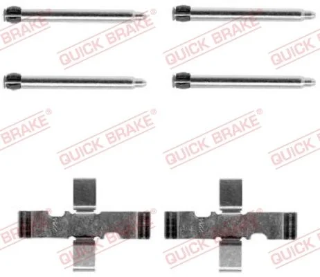 Priedų komplektas, diskinių stabdžių trinkelės QUICK BRAKE 109-1101