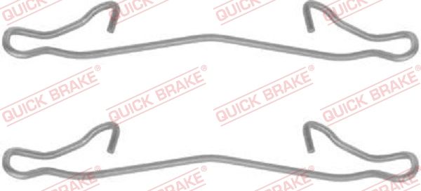 Accessory Kit, disc brake pad QUICK BRAKE 109-1121