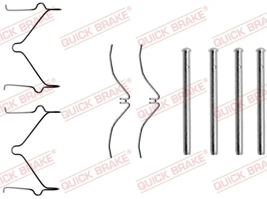 Priedų komplektas, diskinių stabdžių trinkelės QUICK BRAKE 109-1124