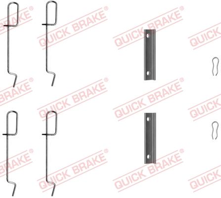 Priedų komplektas, diskinių stabdžių trinkelės QUICK BRAKE 109-1125